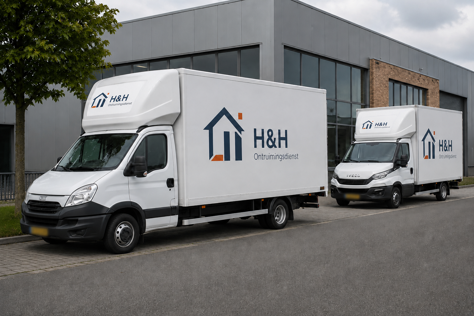 H&H Ontruimingsdienst vrachtwagens — eigen materieel door heel Nederland